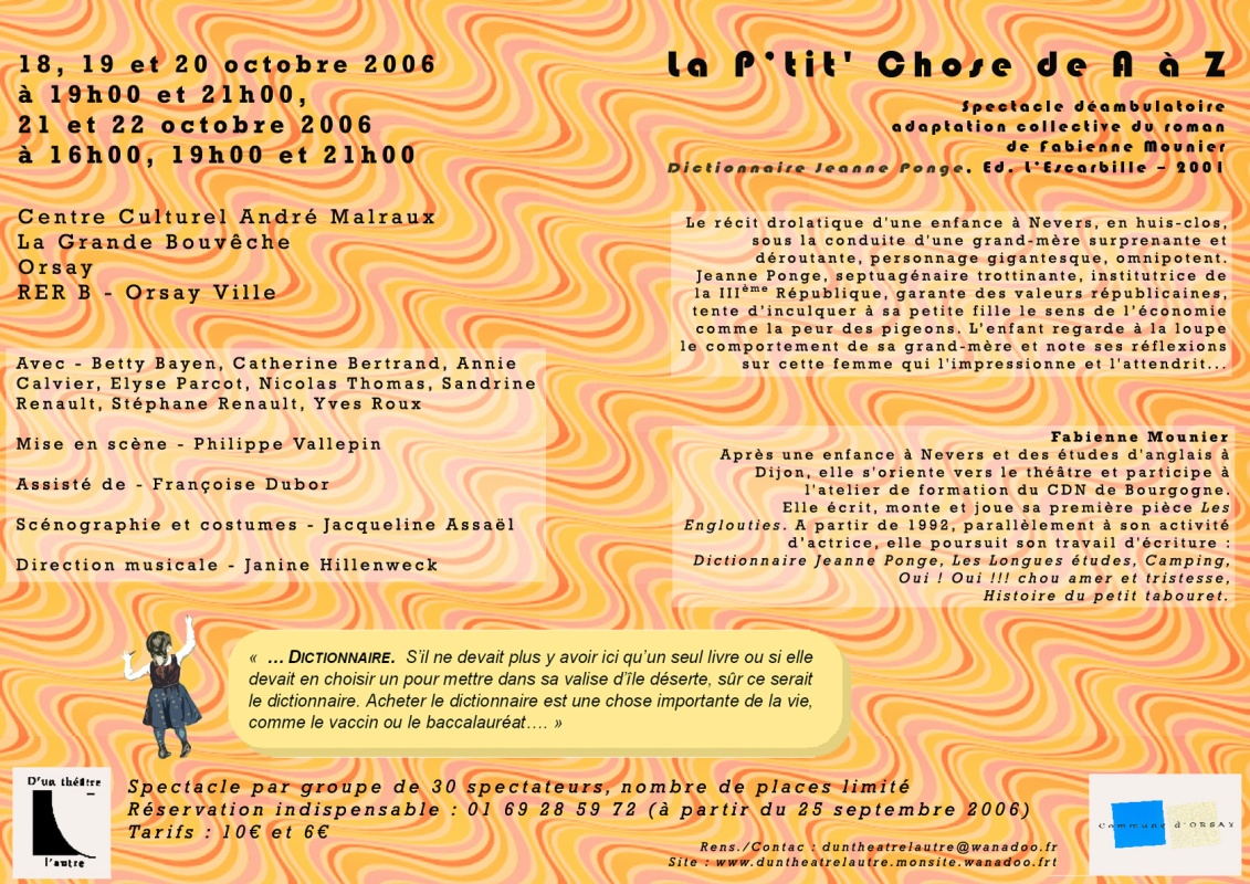 Flyer recto La p'tit Chose